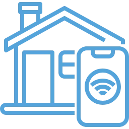 Smart Home Icon Braunschweig intelligente Gebäudesteuerung – KNX Elektroinstallation Energieeffizienz